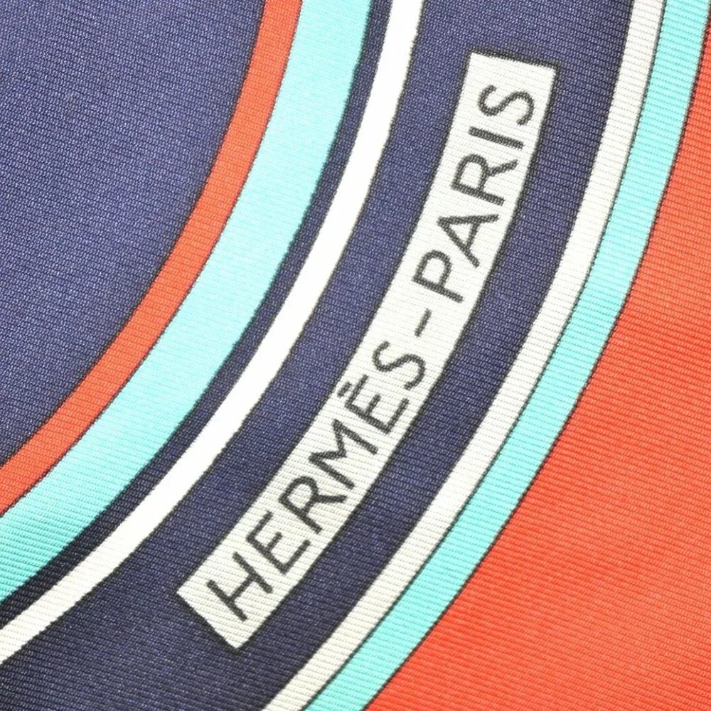 Authentic HERMES Carre 90 Scarf "WASHINGTON'S CARRIAGE" Silk Red - Picture 8 of 14